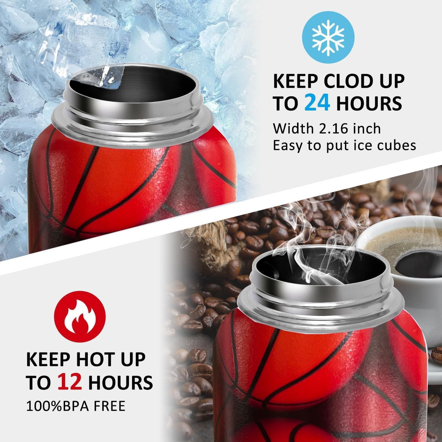 32oz Pickleball Water Bottle Insulated Vacuum Stainless Steel Tumbler Travel Mugs With Straw for Game Sport,Pickleball Accessories