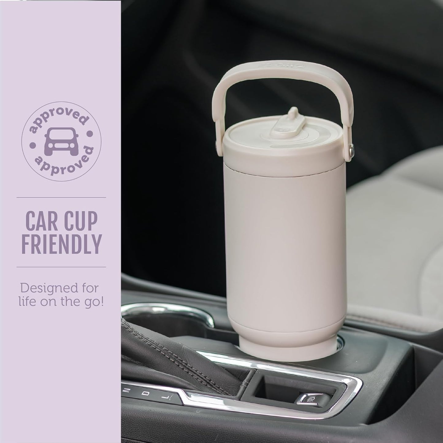 Ello Oasis Go+ 26oz Tumbler with Top Handle and Retracting Straw | Reusable Insulated Stainless Steel Cup, 100% Leakproof Water Bottle, 24 Hours Cold, Cup Holder Friendly For Travel | Wild Rasberry
