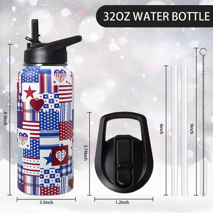 32 oz Pickleball Insulated Water Bottle with Straw - Pickleball Gym Hiking Sports Coffee Mug | Perfect Pickleball Gifts for Women, Pickleball Decor Accessories