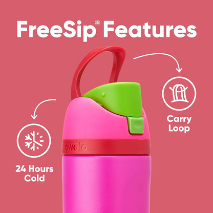 Owala FreeSip Insulated Stainless Steel Water Bottle with Straw, BPA-Free Sports Water Bottle, Great for Travel, 32 Oz, Denim