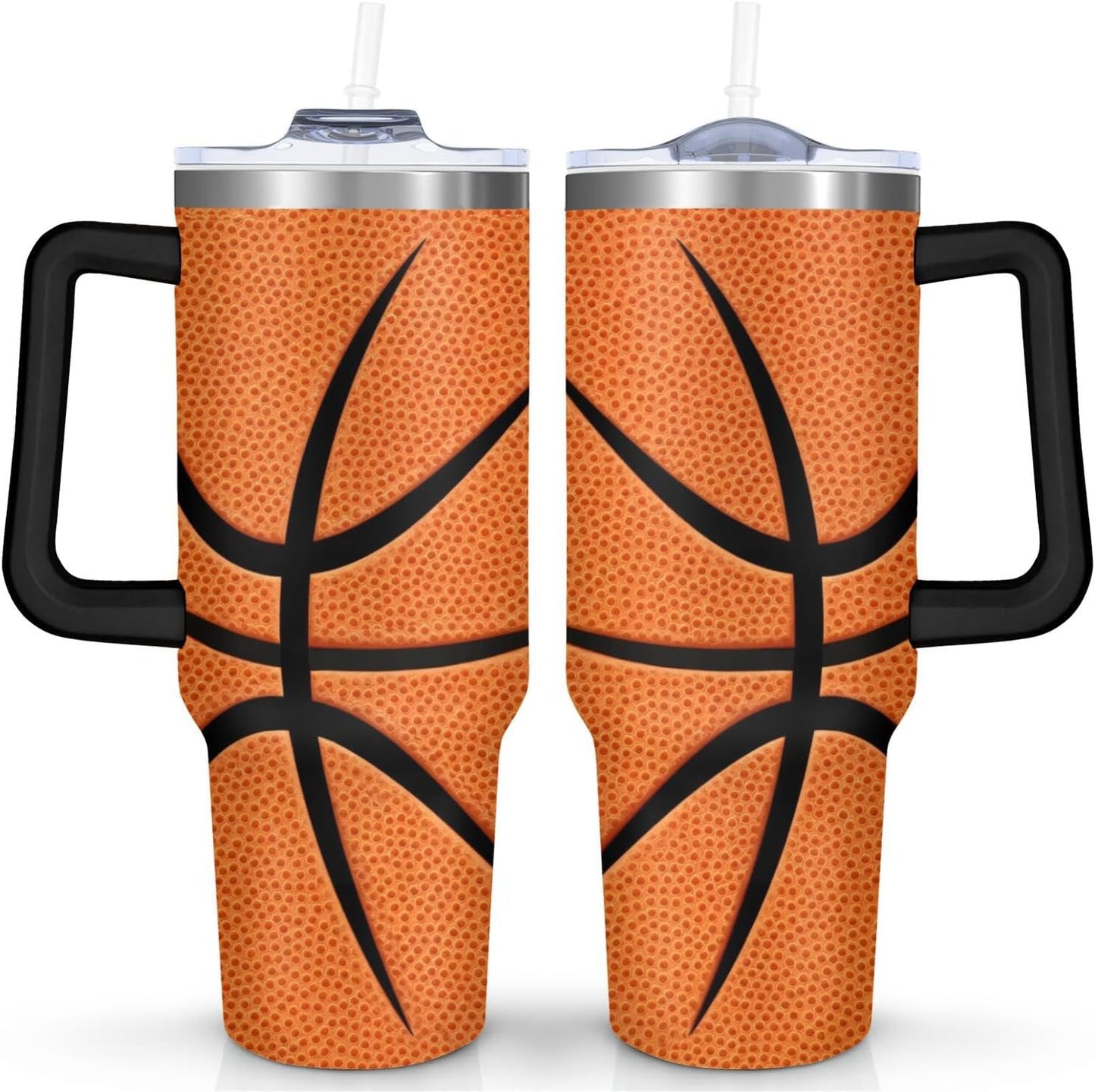 Ceovfoi 40 oz Pickleball Coffee Mug Vacuum Insulated Travel Tumbler with Handle, Lid & Straw - Perfect Pickleball Gifts for Players, Coaches, Lovers | Pickleball Accessories