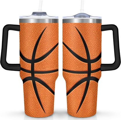 Ceovfoi 40 oz Pickleball Coffee Mug Vacuum Insulated Travel Tumbler with Handle, Lid & Straw - Perfect Pickleball Gifts for Players, Coaches, Lovers | Pickleball Accessories