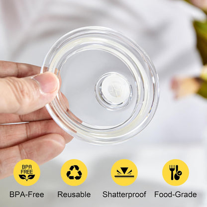 10 Pcs 20 oz Tumbler Lid Plastic Skinny Tumbler Lid Replacement Splash Resistant 20 oz Silicone Sliding Skinny Tumbler Lids, BPA Free, Straw Friendly, Multi-Colored