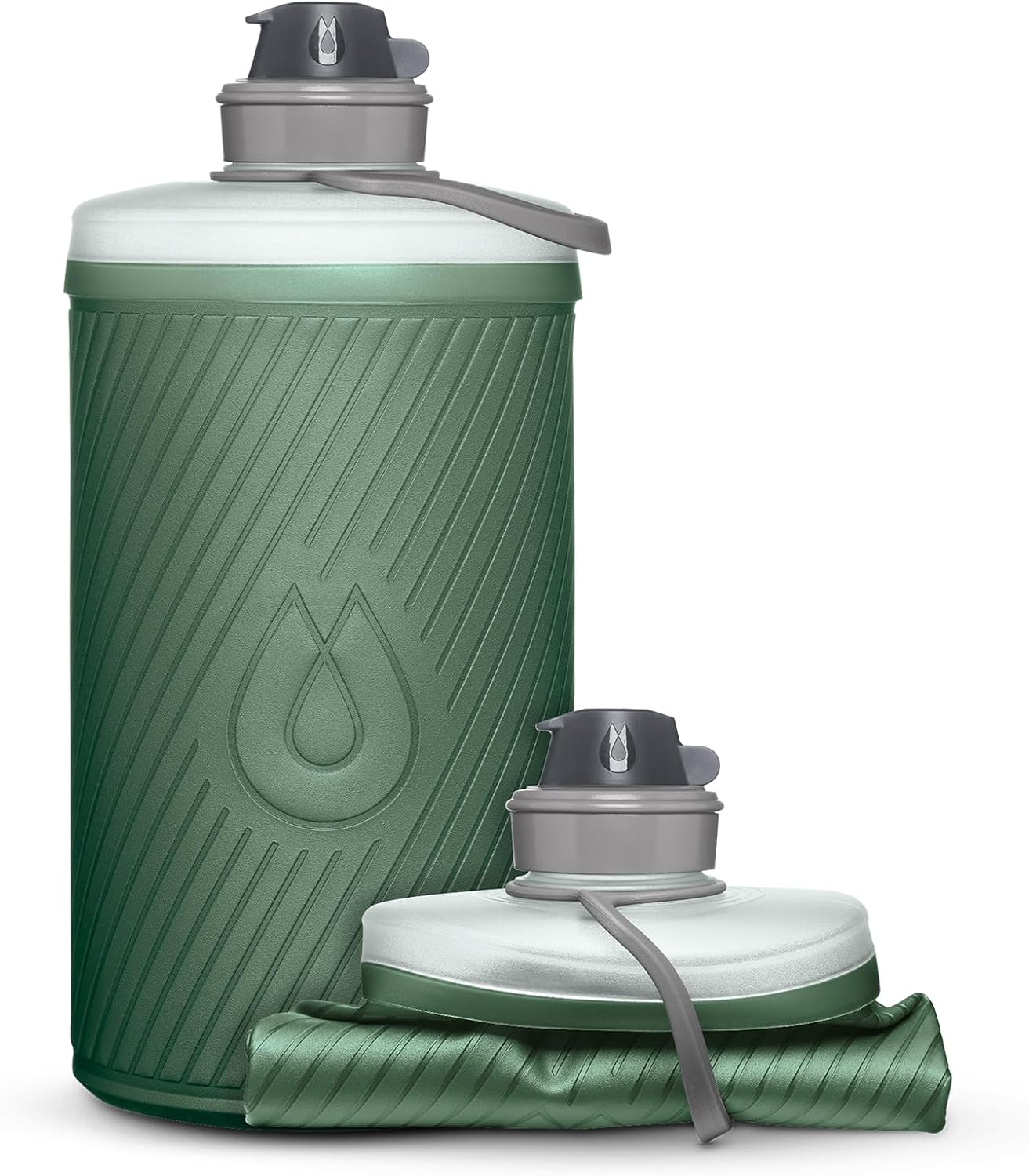 HydraPak Flux - Collapsible Backpacking Water Bottle (750ml, 1L, 1.5L) - BPA Free, Ultra Light, Spill-Proof Twist Cap