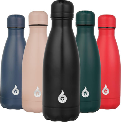 BJPKPK Insulated Water Bottle 12oz Small Stainless Steel Water Bottles Reusable Metal Thermal Keep Cold and Hot,Dreamy Purple - Colors A
