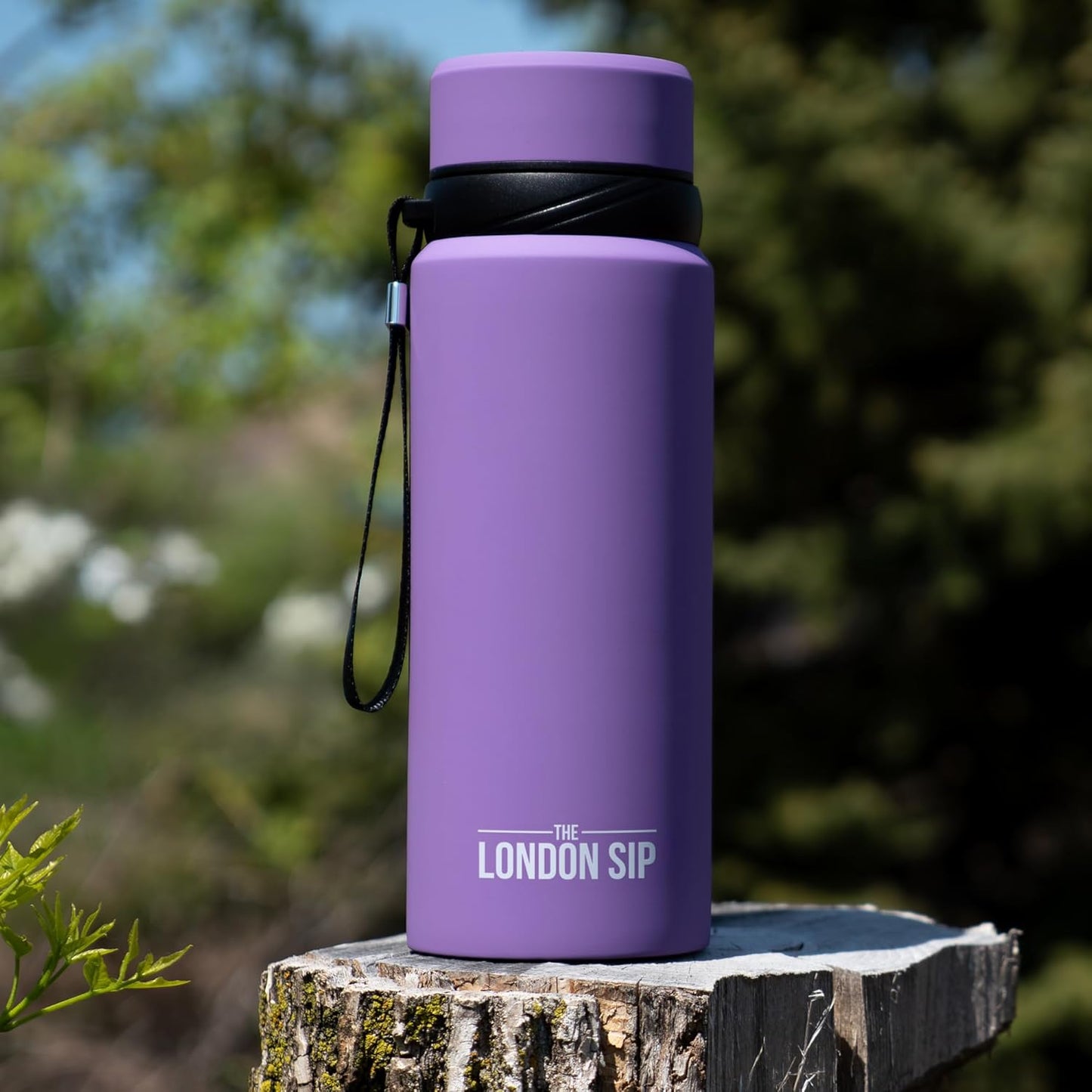 London Sip 25 oz Multi-Function Travel Mug and Tumbler Tea Infuser Water Bottle Fruit Infuser Flask Hot and Cold Double Wall Stainless Steel Coffee Thermos, Cosmic Silver