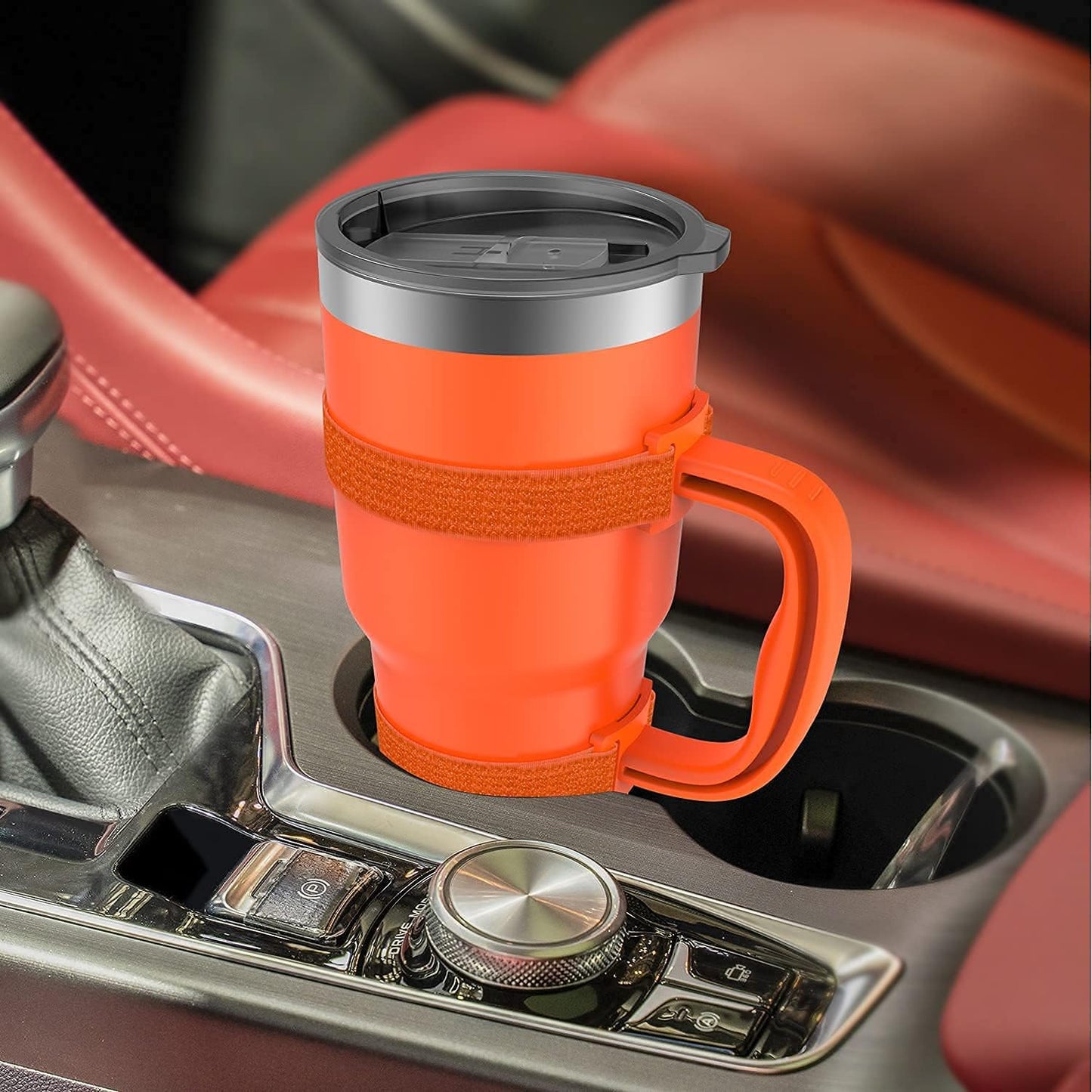 New Upgrade Anti-Slip Adjustable Tumbler Handle Fit for 20 Oz to 40 Oz All Brands Tumbler Cup of YETI, RTIC, Ozark Trail, Tervis, Corkcicle, Slm, Reduce Cold, Artic, Atlin, Bubba and SIC Etc