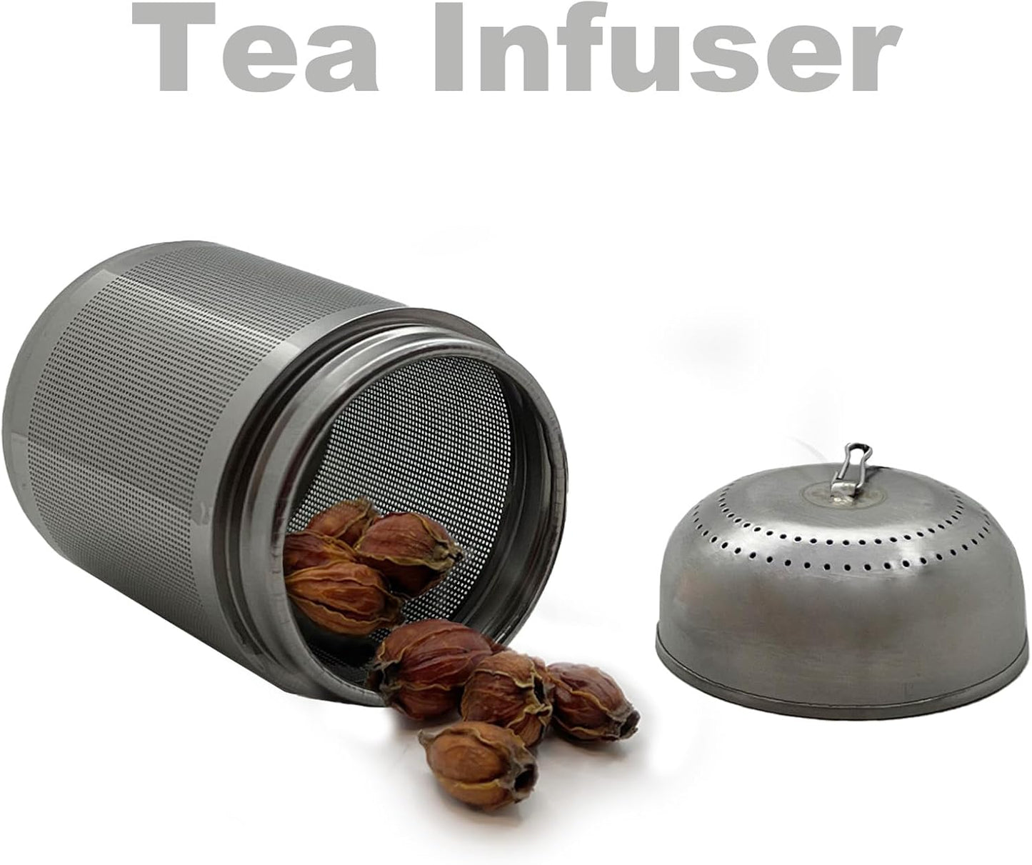 2PCS Fruit Infuser Insert,Flower Tea Infuser for Wide Mouth Water Bottles,Compatible with Stanley,Hydro Flask,Iron Flask, Takeya, ThermoFlask and Similar