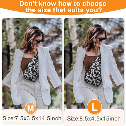 Pritent Crossbody Bags for Women Men Trendy Sling Bag Backpack Casual Chest Bag with Convertible Shoulder Strap