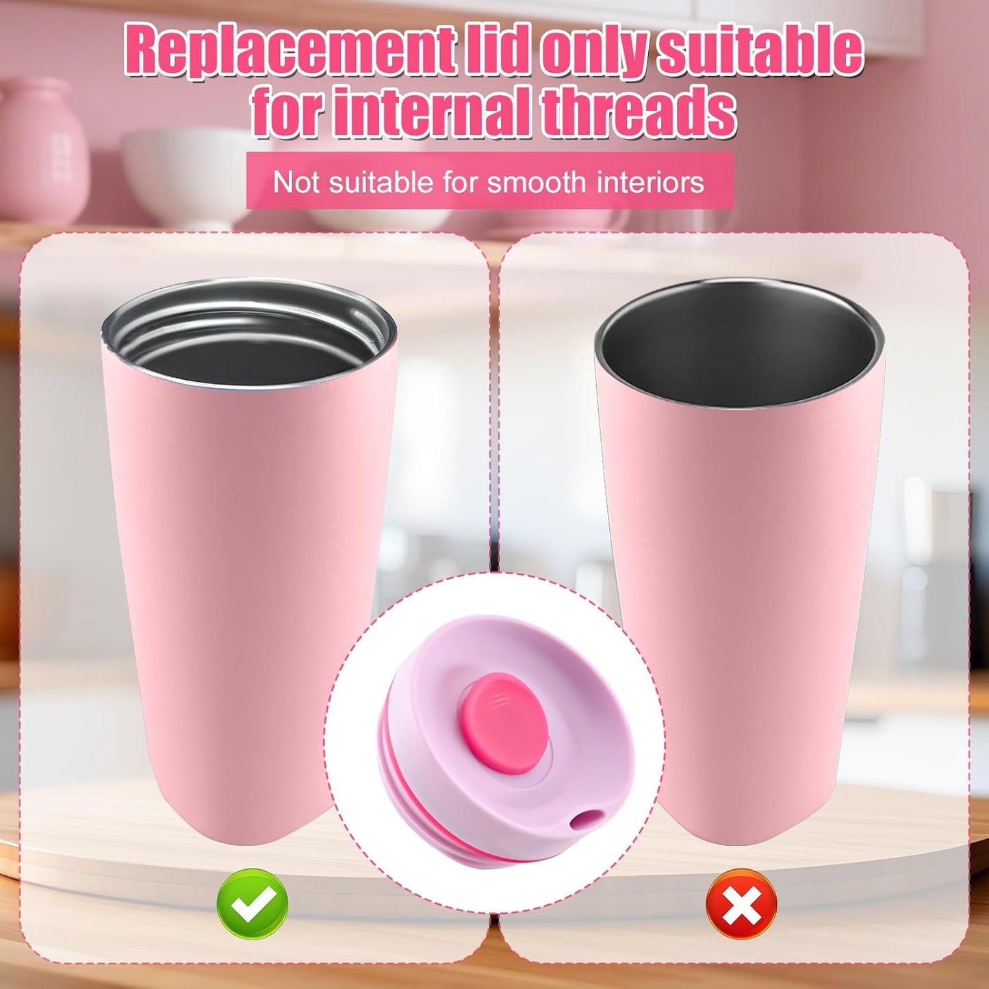 Replacement Slider Lid for Owala SmoothSip 20oz & 12oz, Top Cover Compatible with Owala 24oz Coffee Tumbler, Coffee Travel Mugs Leakproof Accessories, BPA-Free (Black Cherry)