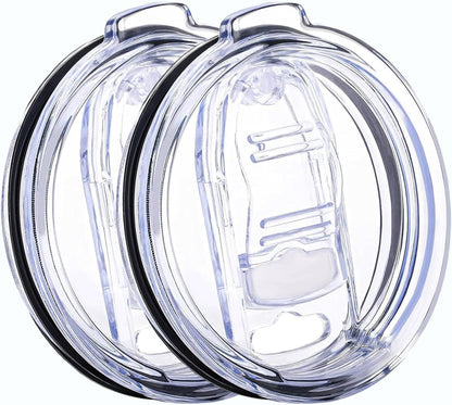 2 Pack 20 oz Tumbler Lid Replacement Lis Spill Proof Splash Resistant Slider Mug Toppe for Yeti Ramble and More Coffee Mugs