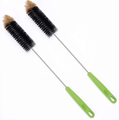 Long Bottle Brush, 17 in Bendable Cleaner Brushes for Cleaning Neck Beer Bottles, Wine, Baby Bottles, Water Bottles, Tumblers, Flask, Bird Feeder, Vase, Pipes and Brewing Supplies Black/1Pack