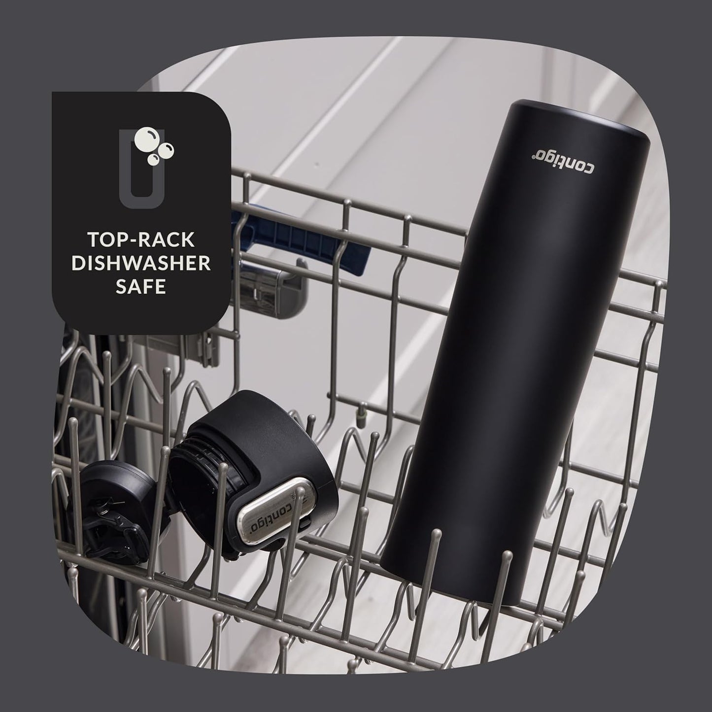 Contigo AUTOSEAL West Loop Vacuum-Insulated Stainless Steel Travel Mug with Easy-Clean Lid 12 oz Blueberry