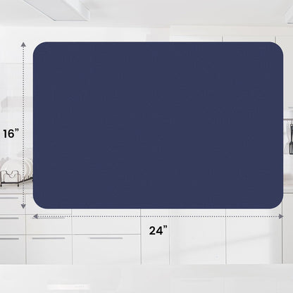 WISELIFE Dish Drying Mat Super Absorbent Drying Mat Large Dish Drying Mats for Kitchen Counter Easy Clean Dish Mat Kitchen Drying Mat15"x 18" Stylish Grey