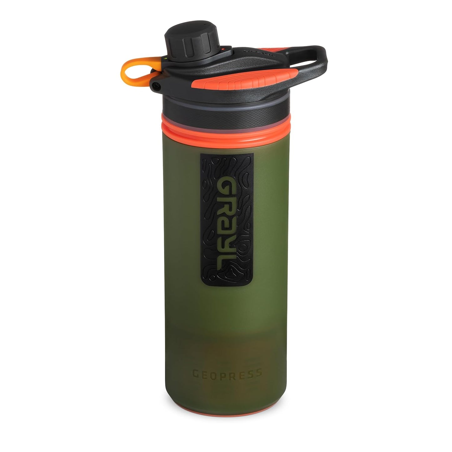 GRAYL GeoPress 24 oz Water Purifier Bottle - Filter for Hiking, Camping, Survival, Travel (Bali Blue)
