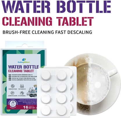 Water Bottle Cleaning Tablets for Bottle Bright-Clean Stainless Steel, Thermos and Reusable Water Bottles – Cleaning Tablets are Easy and Safe to Use