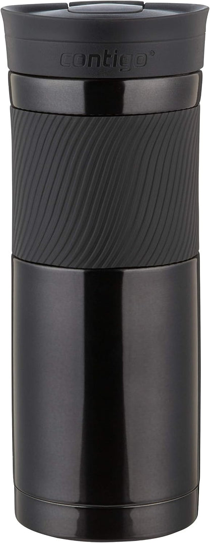 Contigo Byron Snapseal Travel Mug, Stainless Steel Thermal mug, vacuum flask, leakproof tumbler, coffee mug with BPA free Easy-Clean Lid, 470 ml, Vivacious