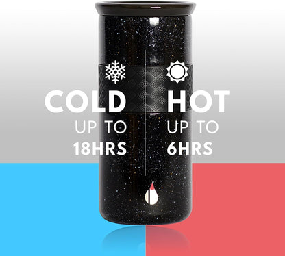 Elemental Artisan Insulated Tumbler, Triple Wall Coffee Travel Mug, Reusable Stainless Steel Coffee Tumbler with Ceramic Lid, Thermal Coffee Cups for Hot (6 Hrs) & Cold (18 Hrs), 16oz - Forest Green