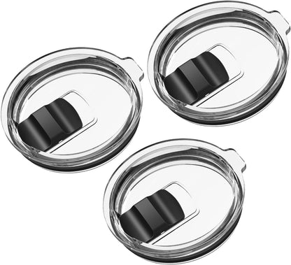 20 oz Tumbler Lid, 2 Pack Magnetic Slider Replacement Lids for YETI 20 oz Tumbler, 10oz Lowball, 10/24oz Mug, Travel Spill Proof Coffee Cup Cover, BPA Free
