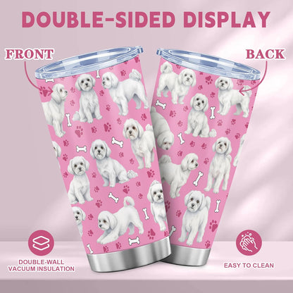 Beagle Gifts for Women Men, 40oz Stainless Steel Insulated Tumbler Travel Cup Mug, Funny and Unique Beagle Gifts for Dog Lover - Colors B