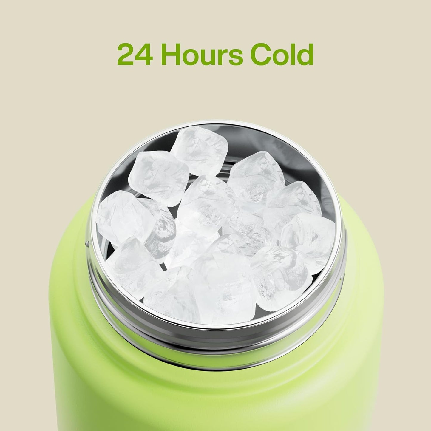 ENCOOL Insulated Water Bottle with Straw Stainless Steel Water Bottle, Leak-Proof, BPA-Free, Double Wall Vacuum Keeps Cold for 24 Hours for Sports, Travel, School (26 oz, Cotton Candy) - Colors C