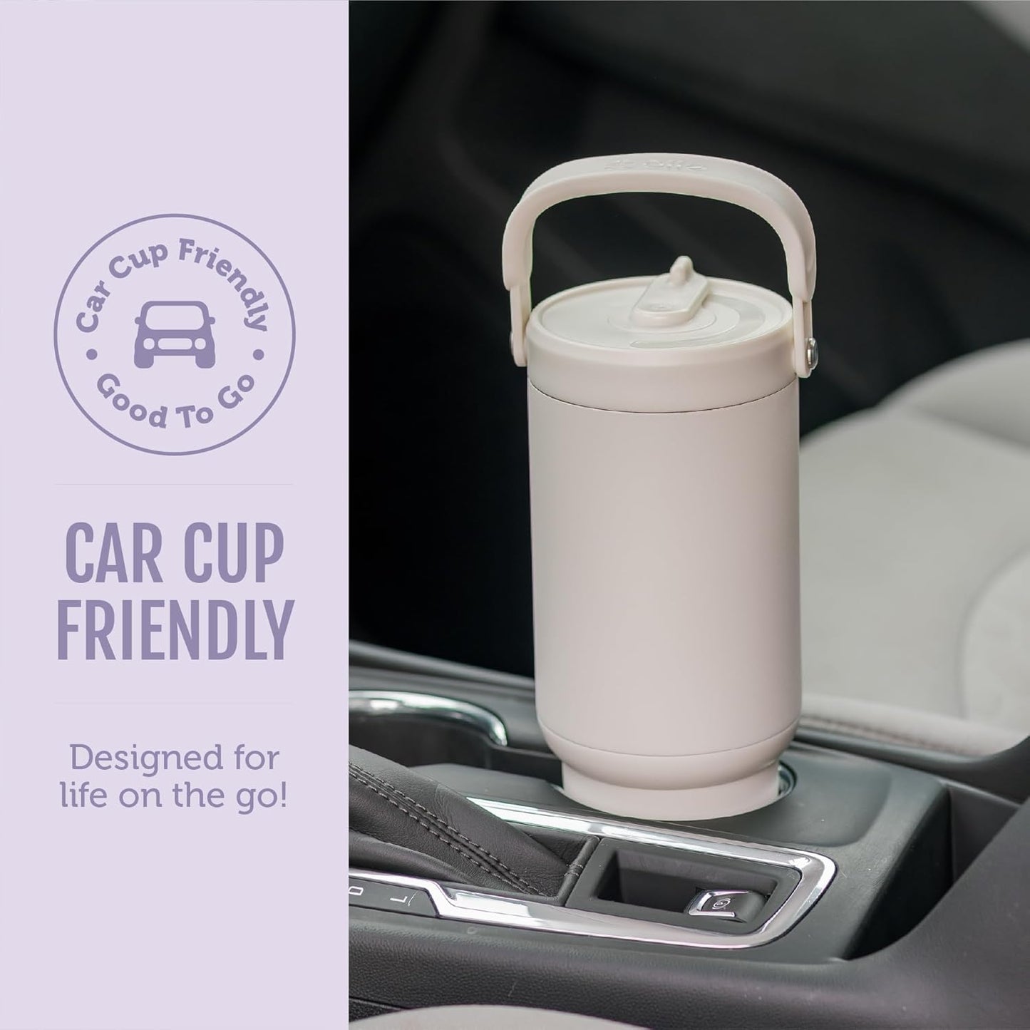 Ello Oasis Go+ 26oz Tumbler with Top Handle and Retracting Straw | Reusable Insulated Stainless Steel Cup, 100% Leakproof Water Bottle, 24 Hours Cold, Cup Holder Friendly For Travel | Wild Rasberry