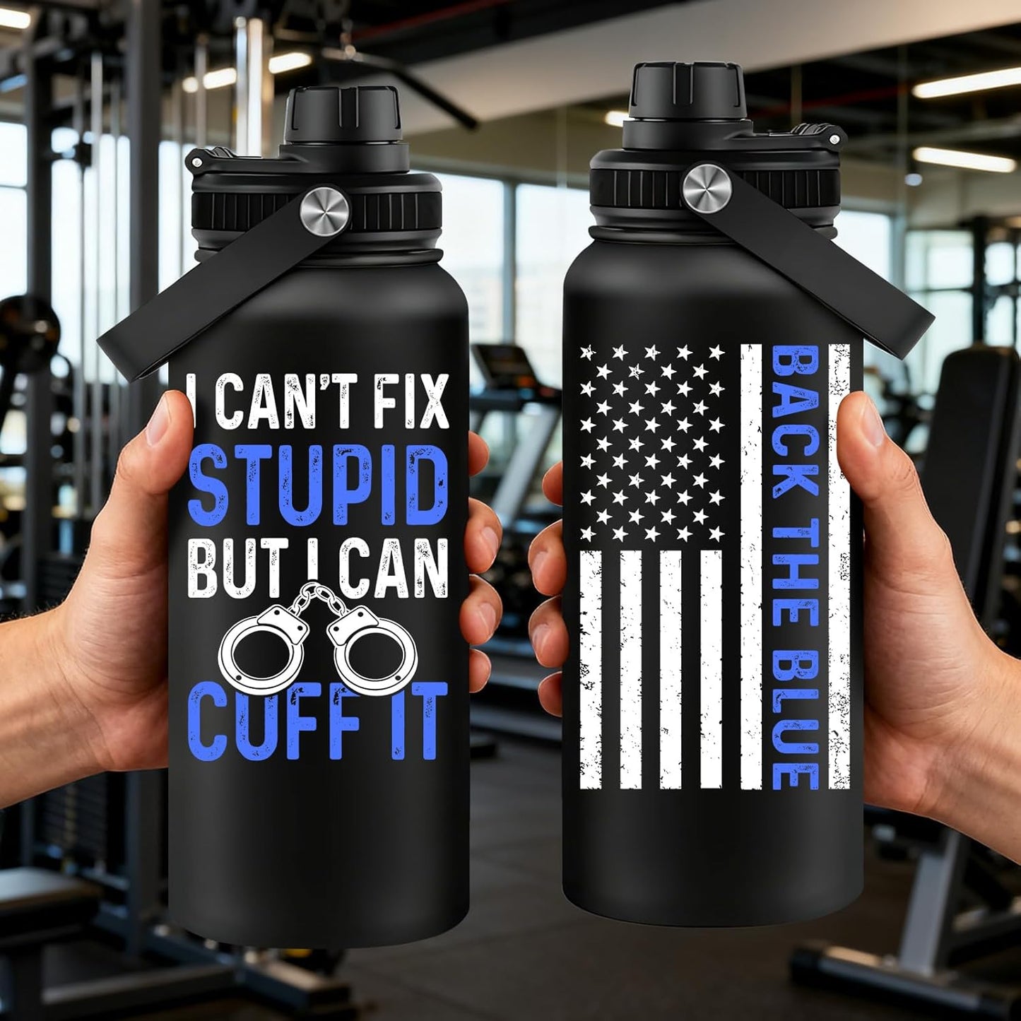 Fufandi Pickleball Gifts - Pickle Ball Dink Responsibly - Christmas, Birthday Gifts for Men, Women, Pickleball Lovers, Player Coach - Pickle Ball Water Bottle 32oz