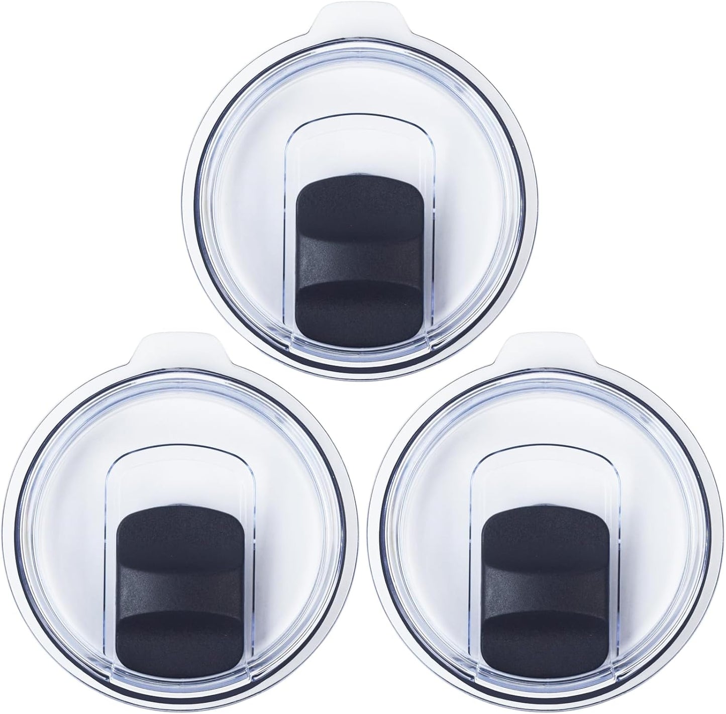 4 Pack 20 oz Tumbler Lid, Magnetic Slider Replacement Lids for YETI 20 oz Tumbler, 10/24 oz Mug and 10 oz Lowball, Spill Proof Cup Lids Covers Compatible for Ozark Trail, Old Style Rtic, BPA Free