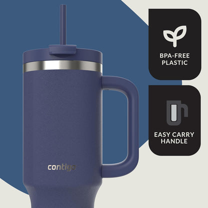 Contigo Streeterville 40oz Tumbler, Stainless Steel Vacuum Insulated, Leak-Proof, Cold for 29 Hours, Reef