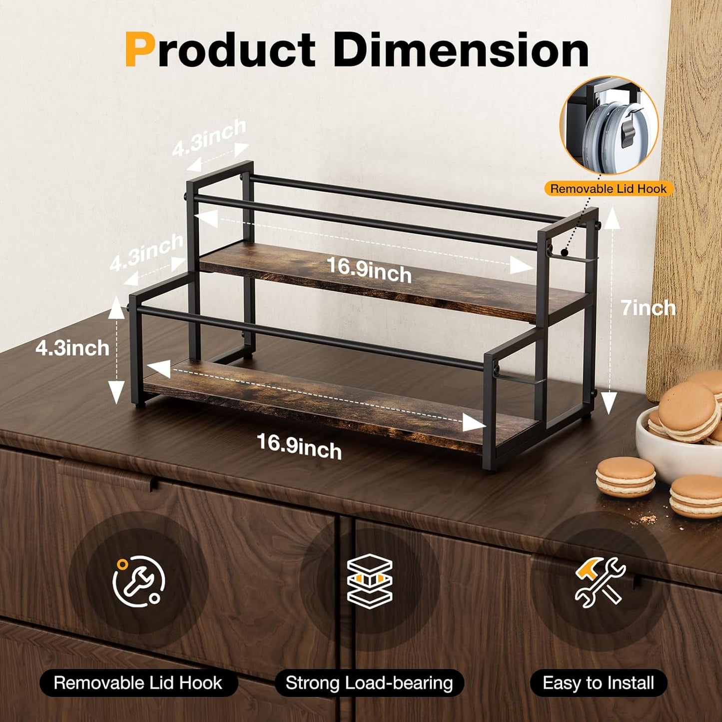 MOJOHAND Water Bottle Organizer for Full Stanley and Others' Large Tumbler Organization, Pantry Kitchen Organizers and Storage for Cup Accessories, Water Bottle Holder Wine Rack - 3 Tier Hold 12