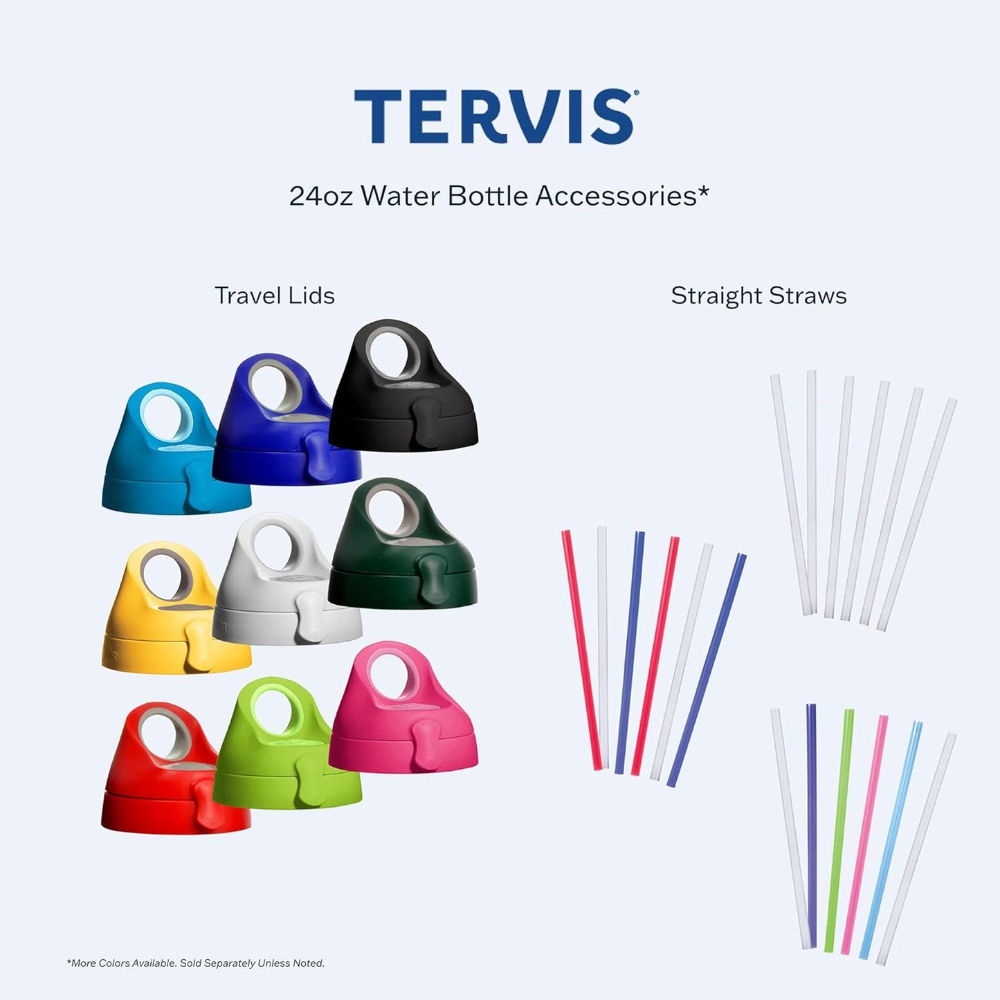 Tervis Clear & Colorful Lidded Made in USA Double Walled Insulated Tumbler Travel Cup Keeps Drinks Cold & Hot, 24oz, Black Lid, 1 Count (Pack of 1)