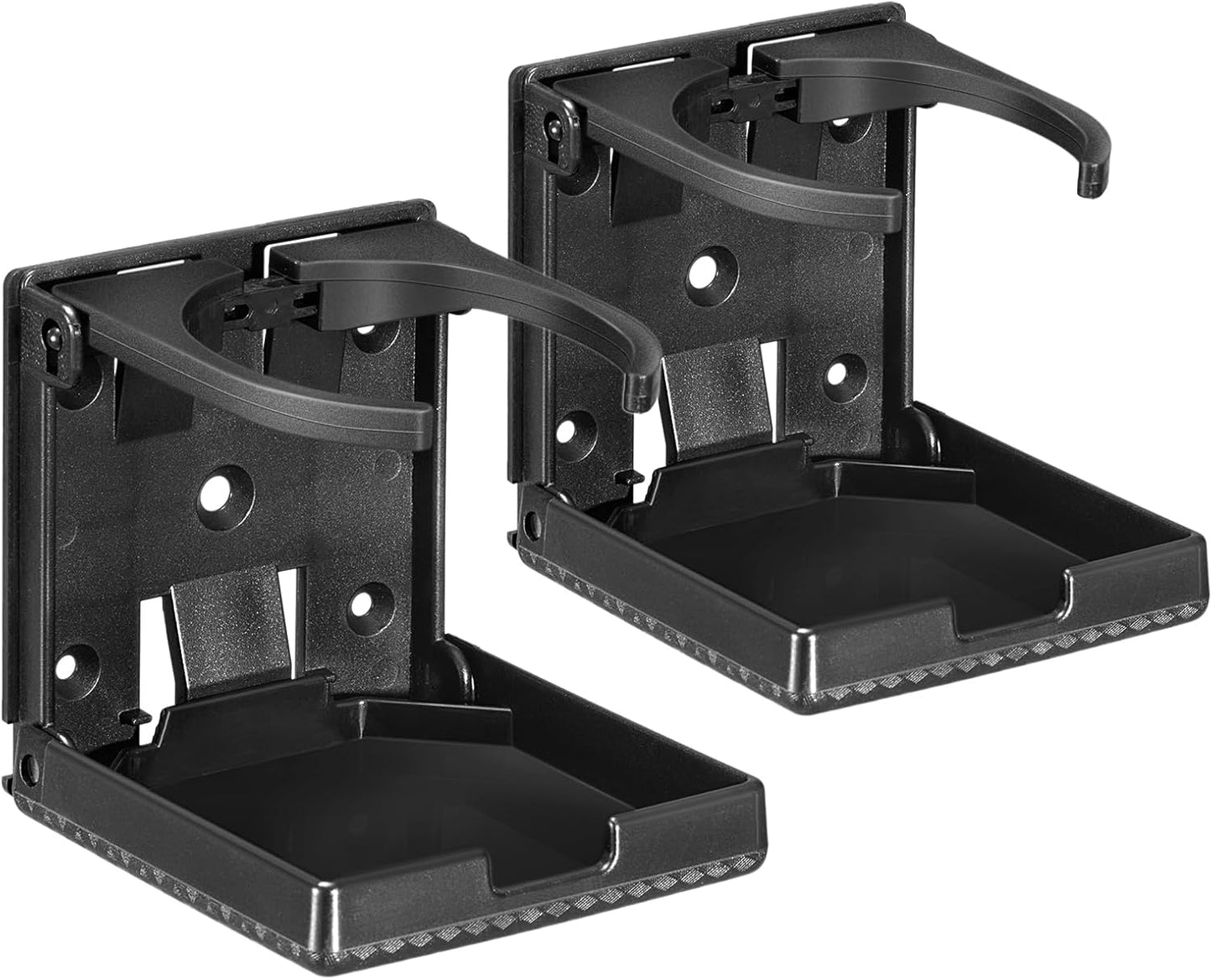 Spurtar 2pcs Boat Cup Holder Suitable for Most Size Mugs Water Bottle Drink 2.36-3.94Inch/60-100MM Adjustable Folding Wall Car Desk Cup Holder for Trucks, RVs, Vans, Boats, Campers, Caravans