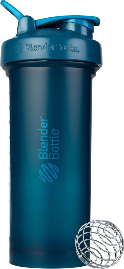 BlenderBottle Classic V2 Shaker Bottle Perfect for Protein Shakes and Pre Workout, 20-Ounce, Clear/Black