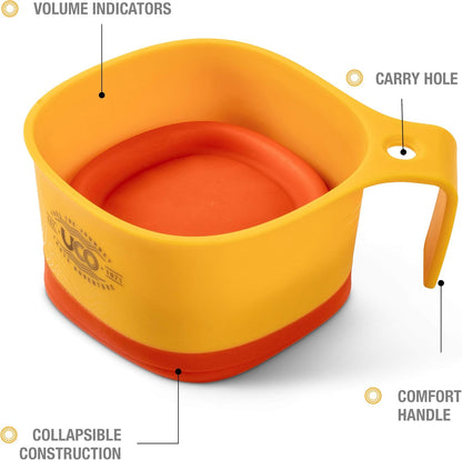 UCO Collapsible Camp Cup for Camping, Backpacking, and Hiking, 12 Ounces