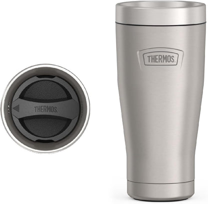 ICON SERIES, Stainless Steel Tumbler, Matte Stainless Steel, 16 oz