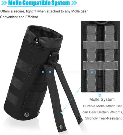 Molle Water Bottle Holder, Water Molle Attachments, Molle Water Bottle Pouch, Tactical Backpack Attachment Pouches