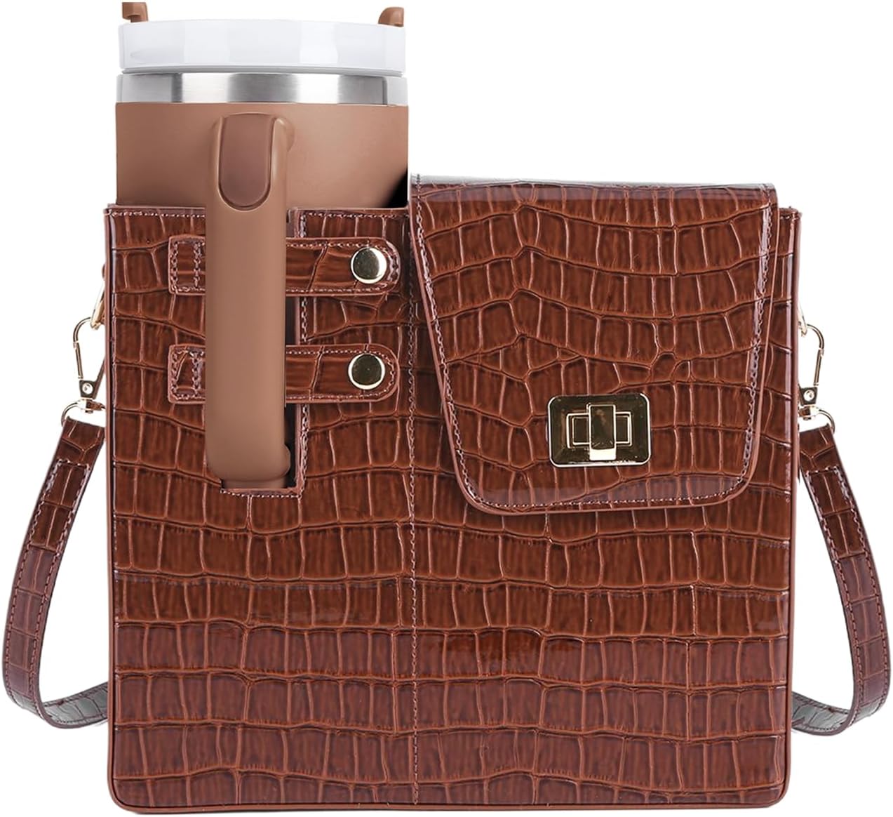 Stanley Purse Cup Holder Bag- Outdoor Portable Crossbody Bag for Stanley Cup Tumbler Purse