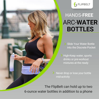FlipBelt Portable Lightweight Running Water Bottle