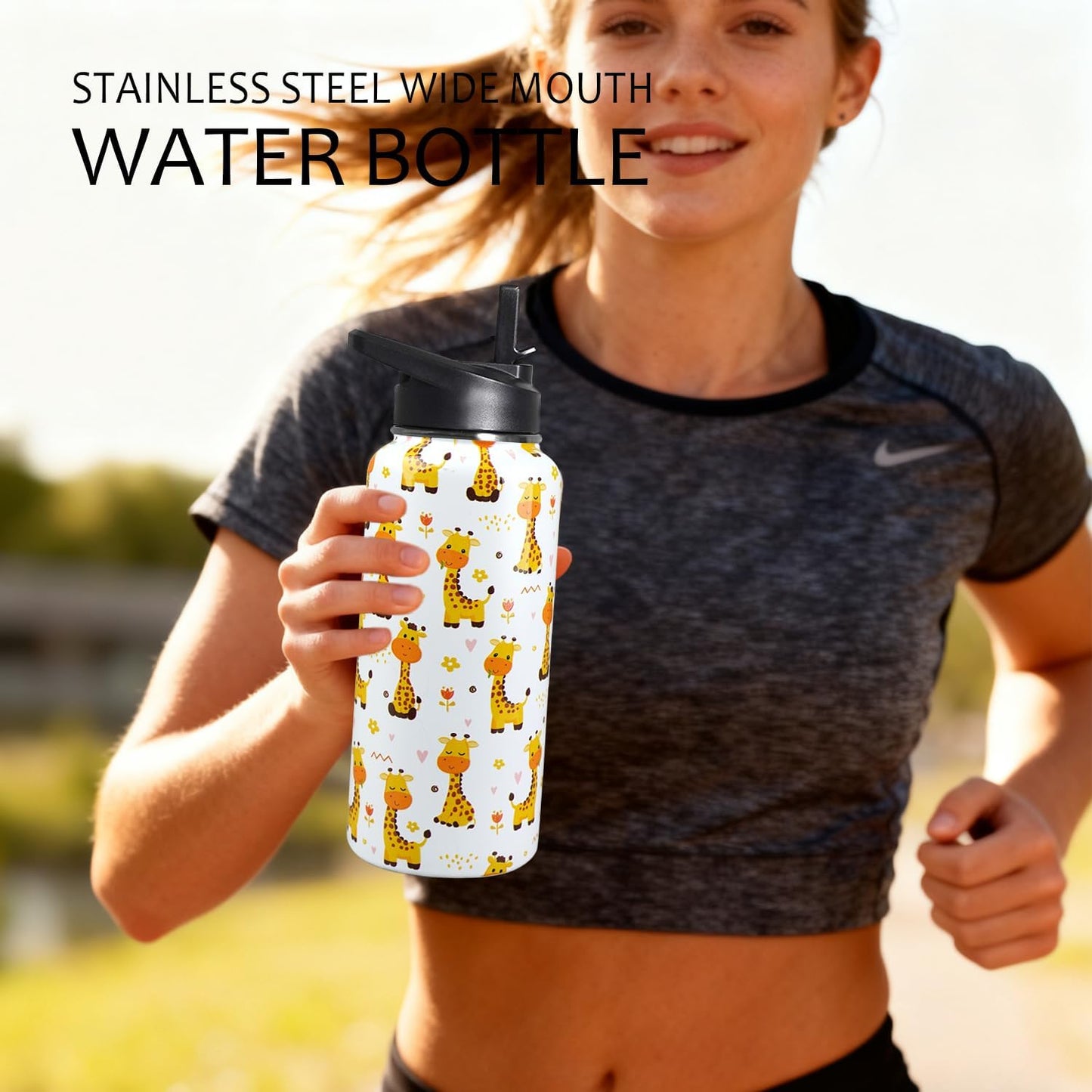 32 oz Pickleball Insulated Water Bottle with Straw - Pickleball Gym Hiking Sports Coffee Mug | Perfect Pickleball Gifts for Women, Pickleball Decor Accessories
