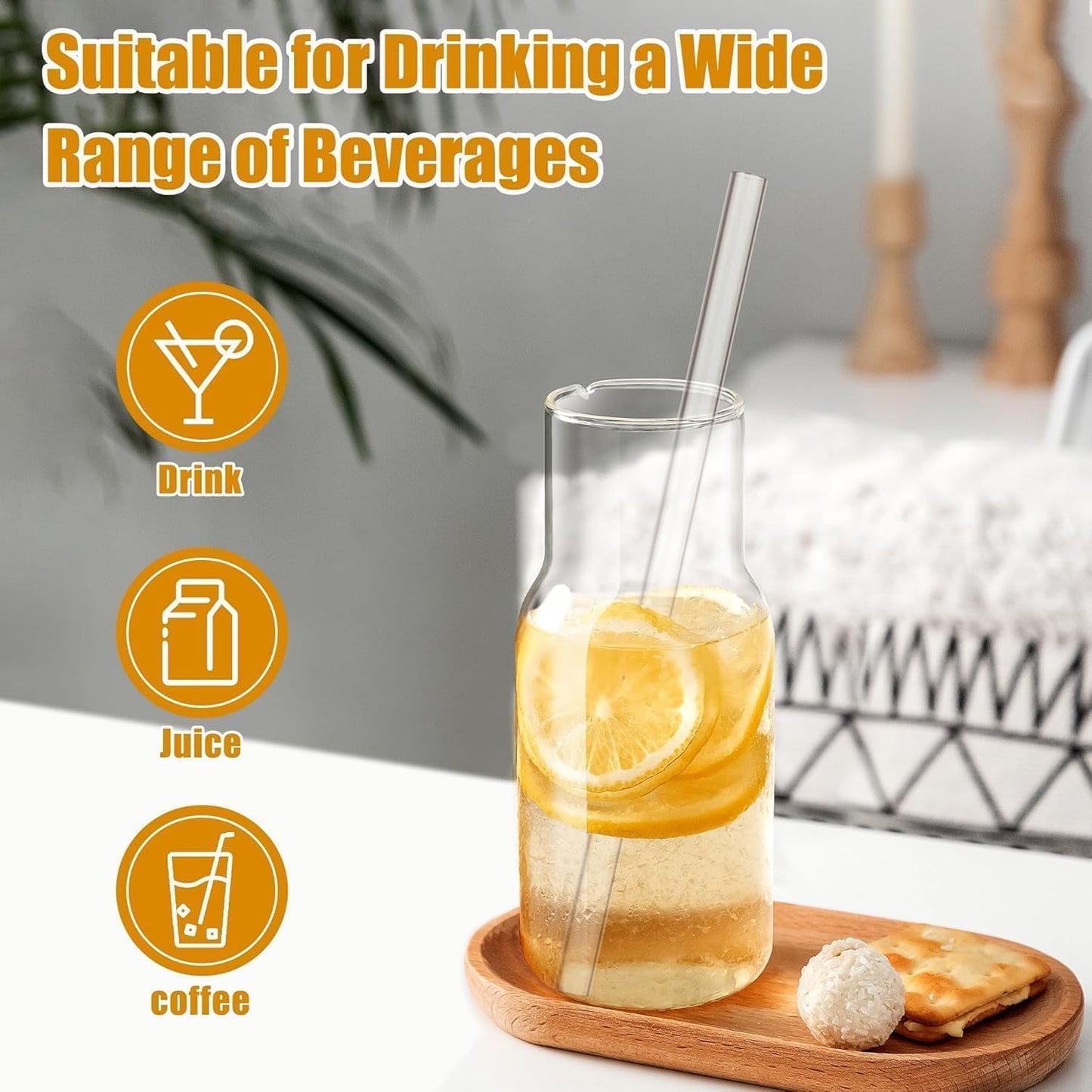2Pack Replacement Tumbler Lid Fit for Stanley IceFlow 30 oz(Only) Flip Straw Lid, with 2Pcs Reusable Straws,1Pcs Cleaning Brush (White)