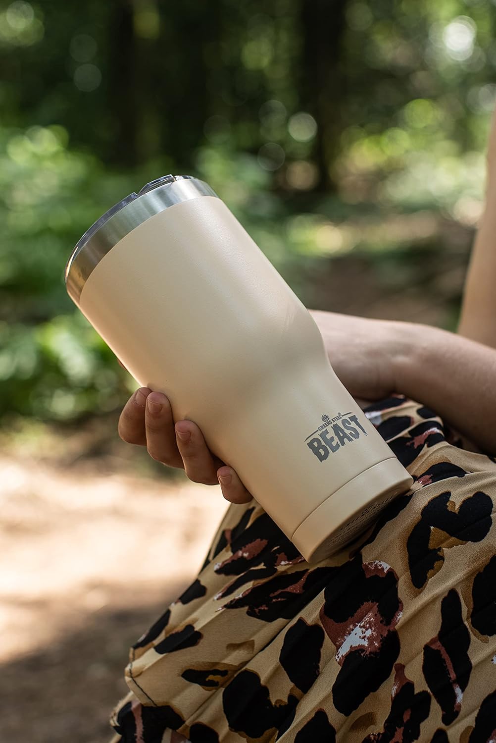 Beast 10 oz Tumbler Stainless Steel Vacuum Insulated Coffee Ice Cup Double Wall Travel Flask (Arctic White)