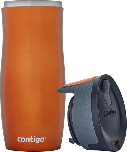 Contigo West Loop Autoseal Travel Mug, Stainless Steel Thermal Mug, Vacuum Flask, Leakproof Tumbler, Coffee Mug with BPA-Free Easy-Clean Lid