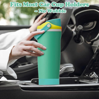 2PCS Silicone Boots for Owala 30oz & 40oz FreeSip Sway Bottles & Tumblers – Non-Slip, Scratch-Resistant, Stability Enhancer for Owala Accessories (Eucalyptus Green) - Colors A