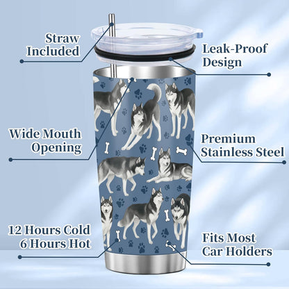 Beagle Gifts for Women Men, 40oz Stainless Steel Insulated Tumbler Travel Cup Mug, Funny and Unique Beagle Gifts for Dog Lover - Colors B