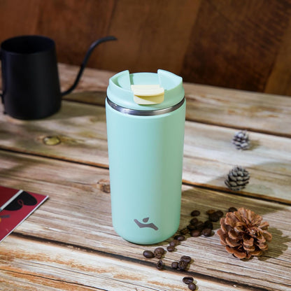 Konokyo Tumbler with Lid, 16 oz Travel Coffee Mug Double Wall Vacuum Stainless Steel Thermal Metal Cup Insulated Water Bottle,Navy Blue