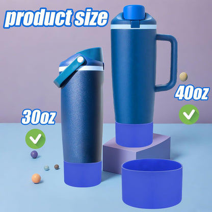 Mity rain 2PCS Protective Silicone Boots for Owala 30oz & 40oz FreeSip Sway Bottles & Tumblers - Accessories for owala, Enhances Stability & Prevents Scratches(Black Cherry)