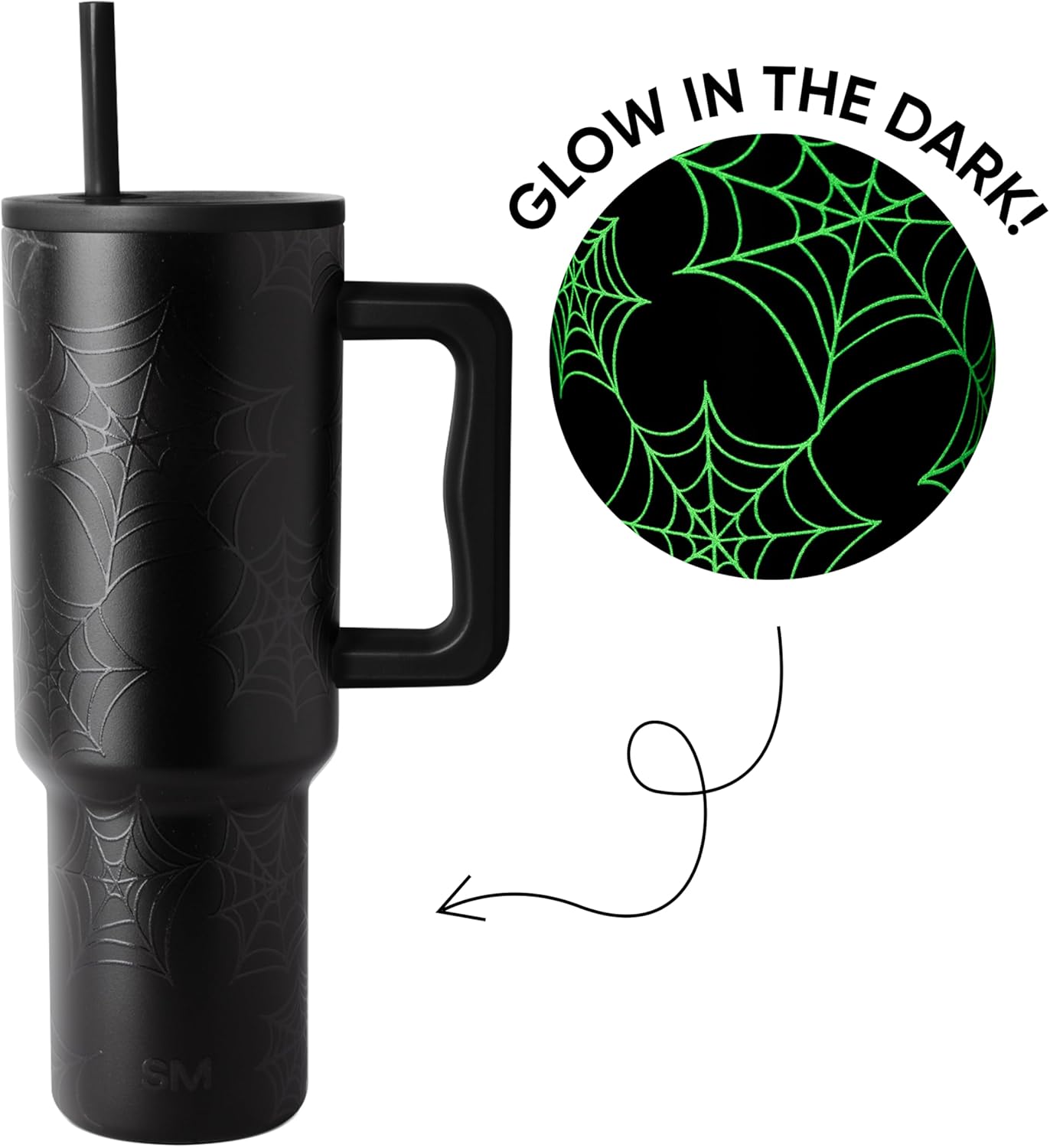 Simple Modern Halloween Signature Voyager | 16oz Travel Coffee Mug Tumbler with 360° Lid | Gifts for Women Men | Ceramic-Lined Insulated Stainless Steel Cold Brew Iced Coffee Cup | Spooky Mix