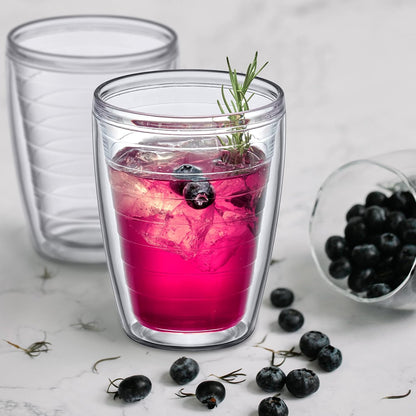 Amazing Abby - Alaska - 16-Ounce Insulated Tumblers (Set of 4), Double-Wall Drinking Glasses, Mixed-Color Reusable Cups, BPA-Free, Shatter-Proof, Dishwasher-Safe