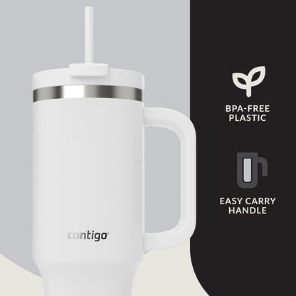 Contigo Streeterville 40oz Tumbler, Stainless Steel Vacuum Insulated, Leak-Proof, Cold for 29 Hours, Reef