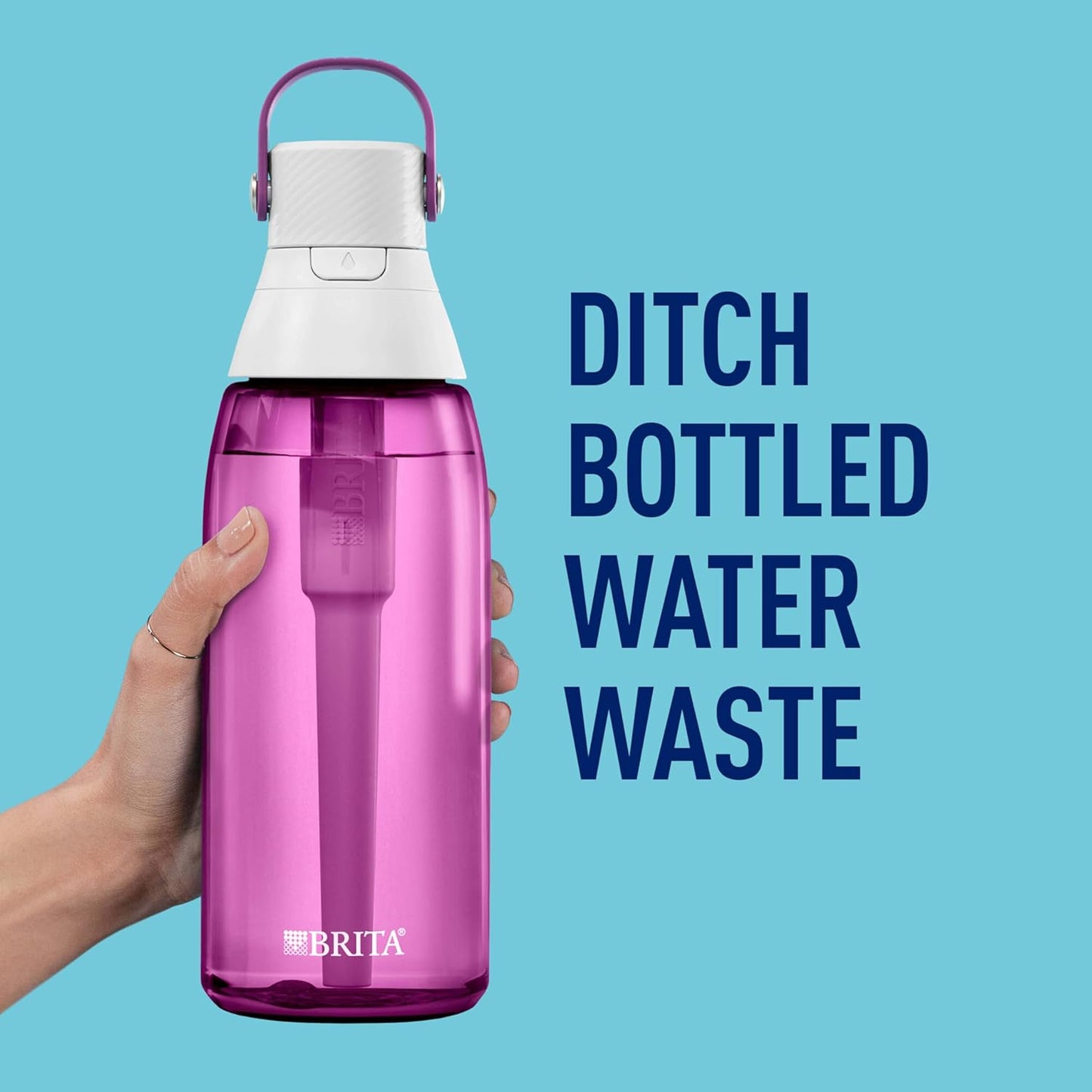 Brita 36386 Premium Water Filter Bottles, 26oz, Night Sky